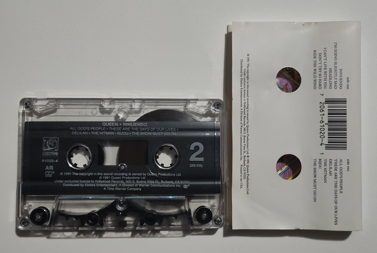 Queen - "Innuendo" - CASSETTE TAPE (AR; DOLBY HX PRO) VG/VG