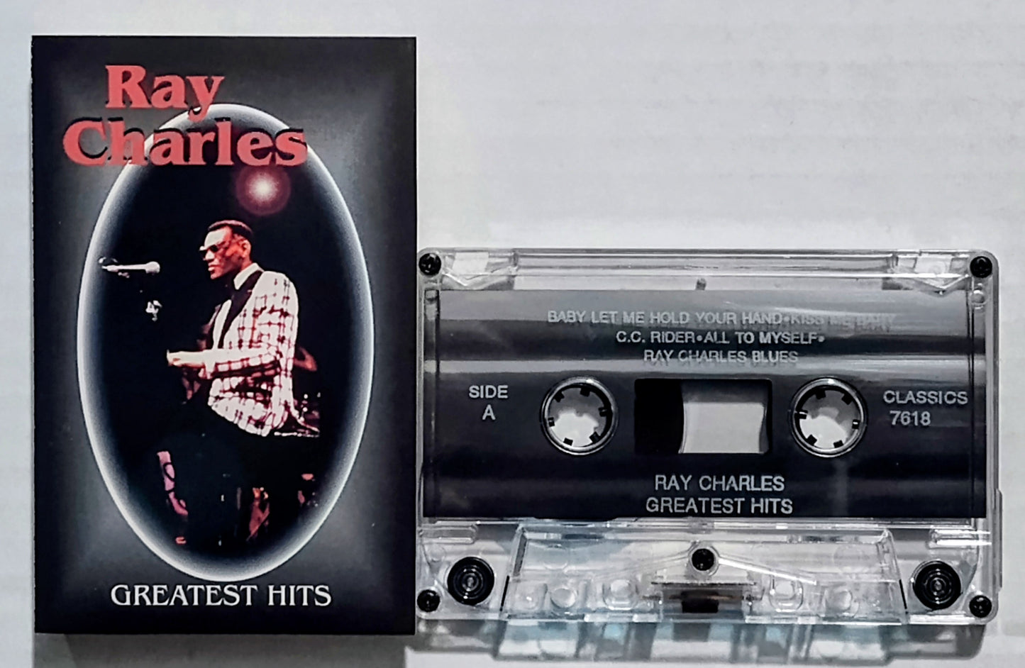 Ray Charles - “Greatest Hits” - CASSETTE TAPE VG+/VG+