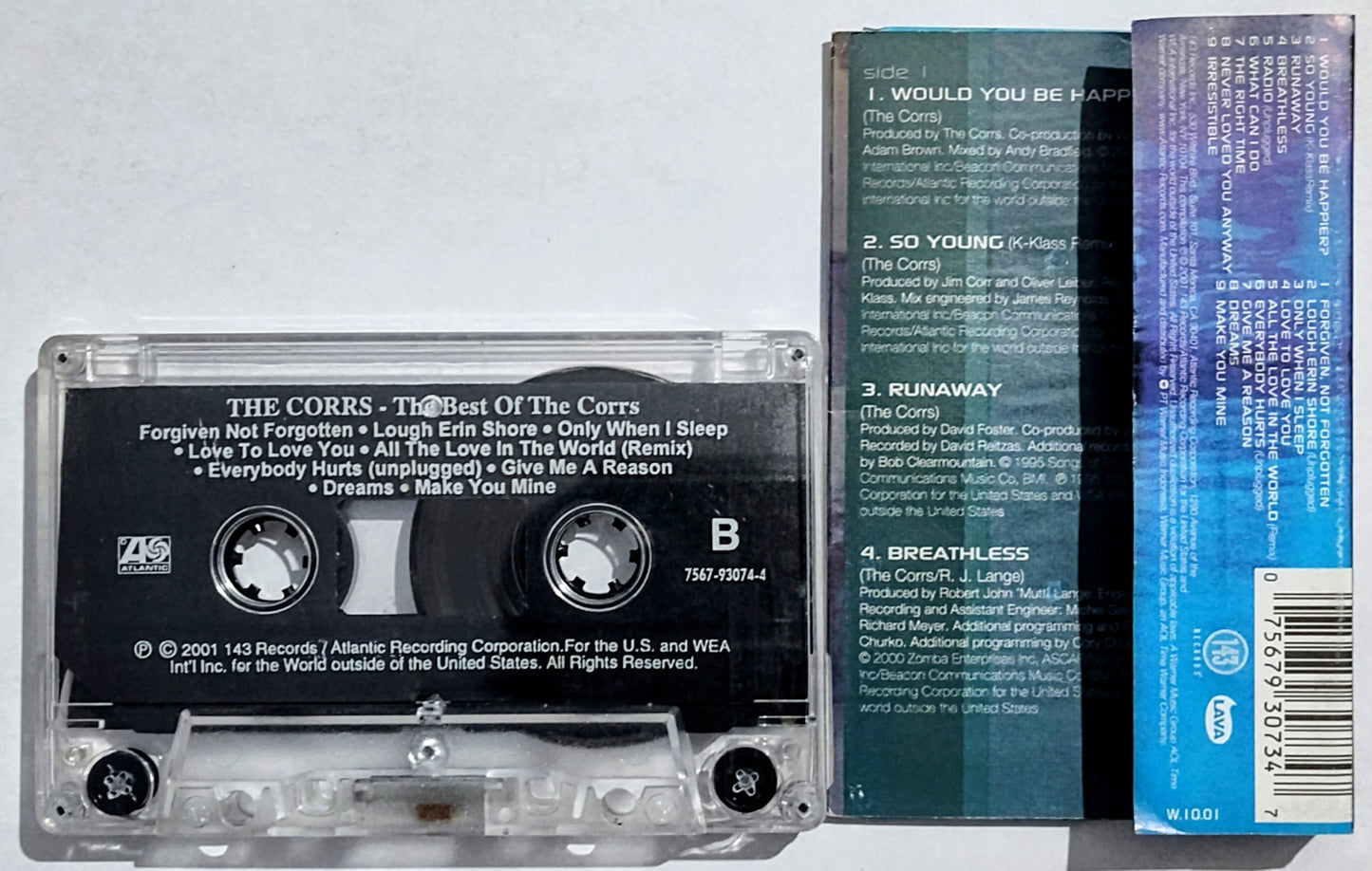 Corrs, The - “Best Of The Corrs” - CASSETTE TAPE (Indonesia) VG+/VG+