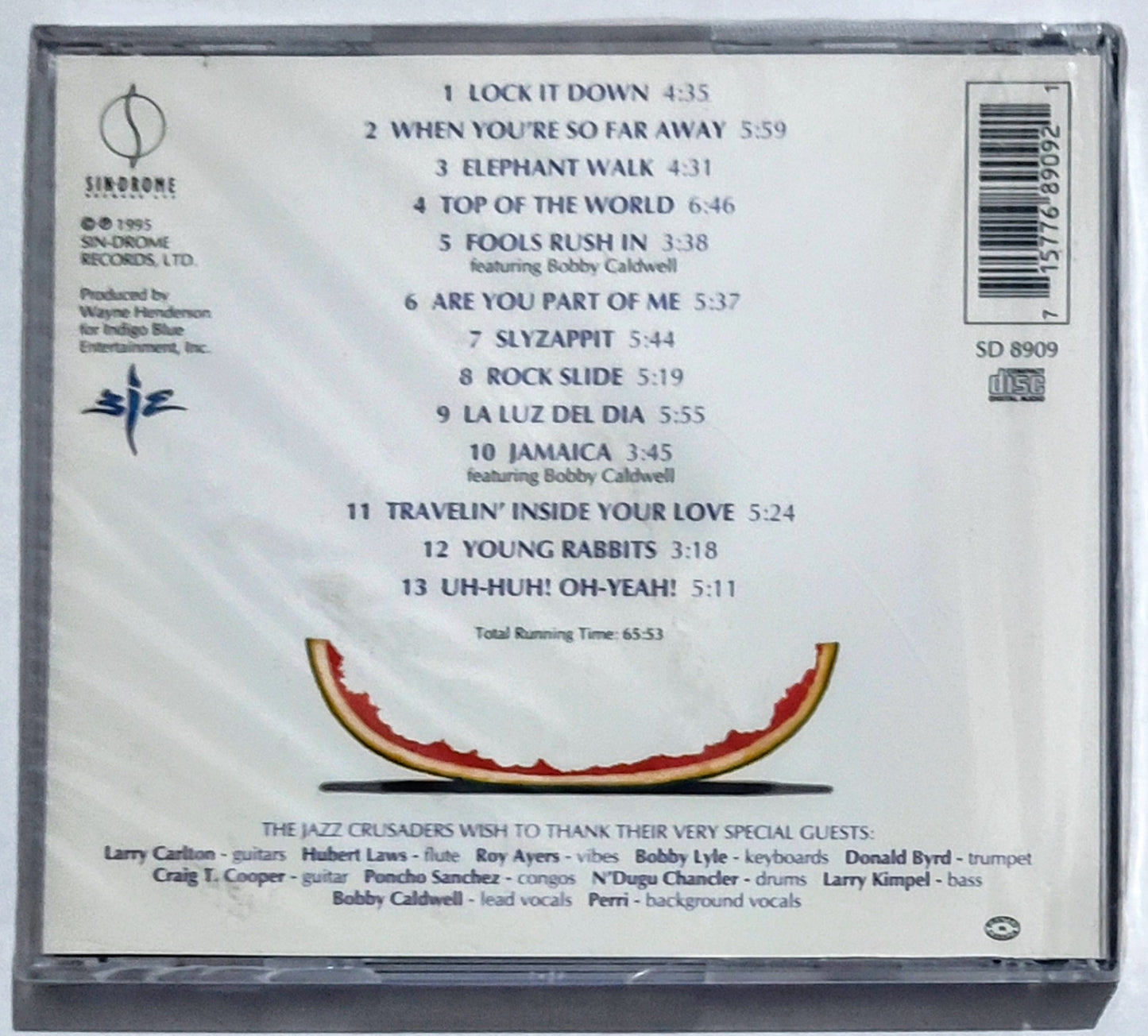 Jazz Crusaders (Bobby Caldwell) - “Happy Again” - COMPACT DISC NM/M (Sealed with hype sticker; cracked case)