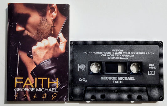 George Michael - "Faith" - CASSETTE TAPE (Chrome; Canada; Black shell) VG/VG+