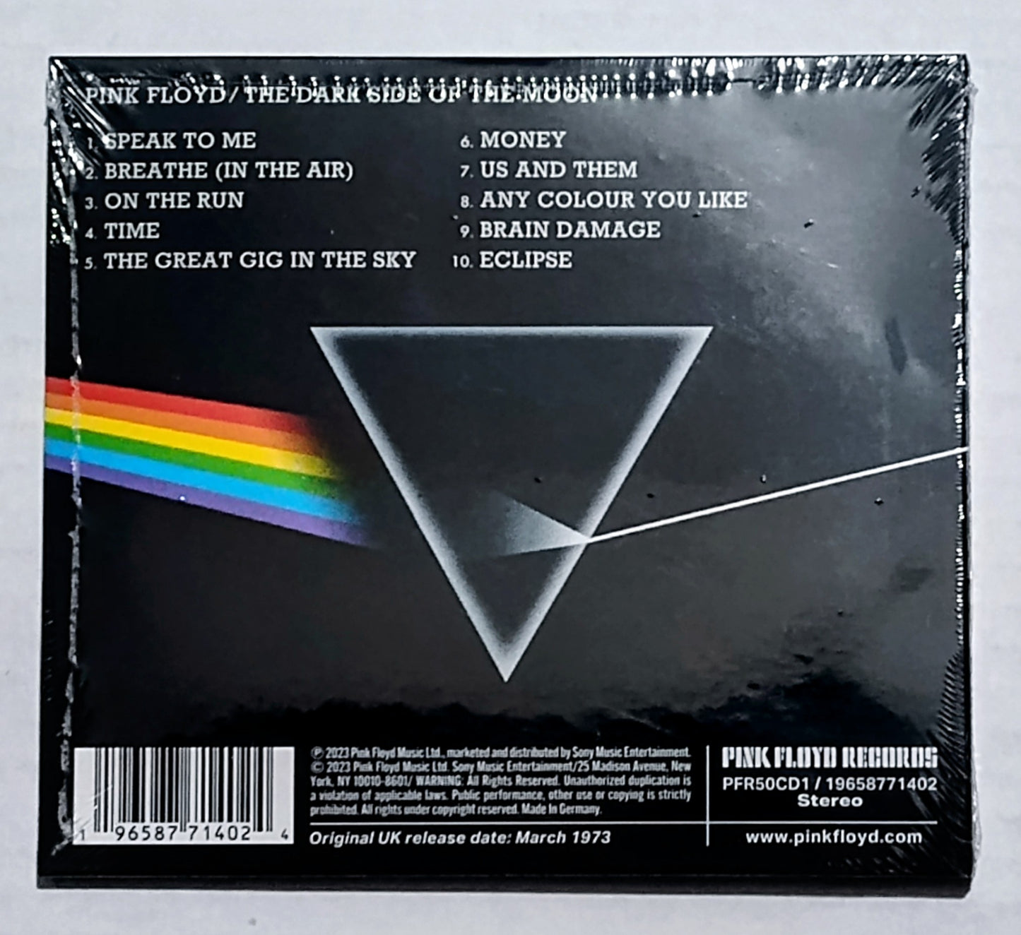 Pink Floyd - "Dark Side Of The Moon (50th Anniversary Remastered Edition)" - COMPACT DISC M/M (Sealed)