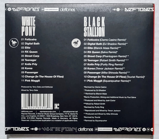 Deftones - “White Pony: 20 Year Anniversary Edition (Includes Black Stallion Remixes)” - COMPACT DISC (2x) NM/NM