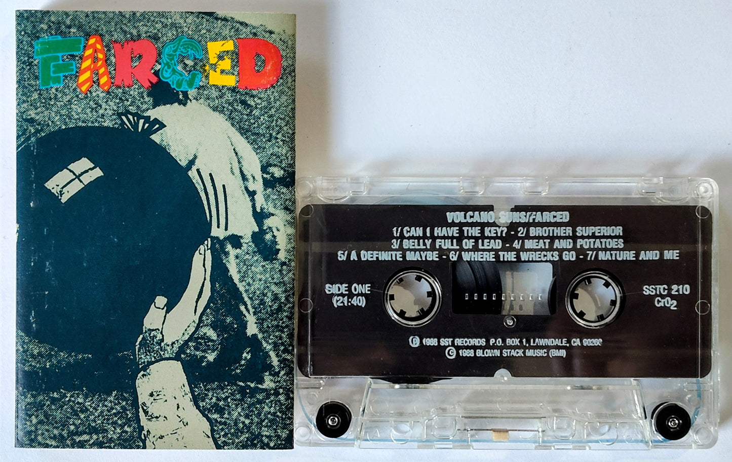 Volcano Suns - “Farced” - CASSETTE TAPE VG+/VG+