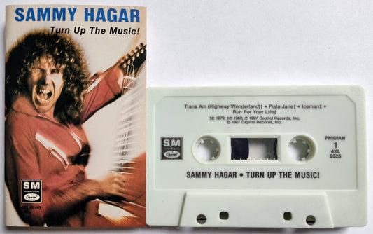 Sammy Hagar - “Turn Up The Music” - CASSETTE TAPE VG/VG