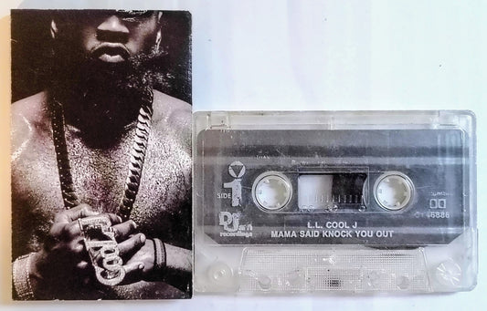 LL Cool J - "Mama Said Knock You Out" - CASSETTE TAPE G+/G+ (Worn j card and faded shell print; does not affect play!)