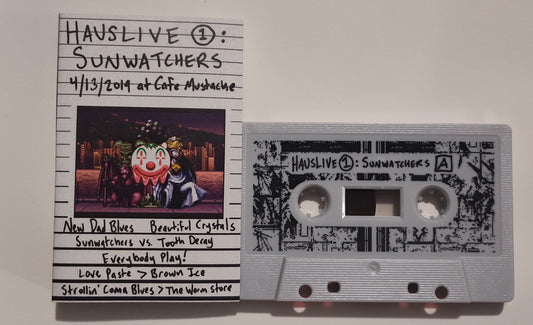 Sunwatchers - "Hauslive" - INDIE CASSETTE TAPE NM/NM