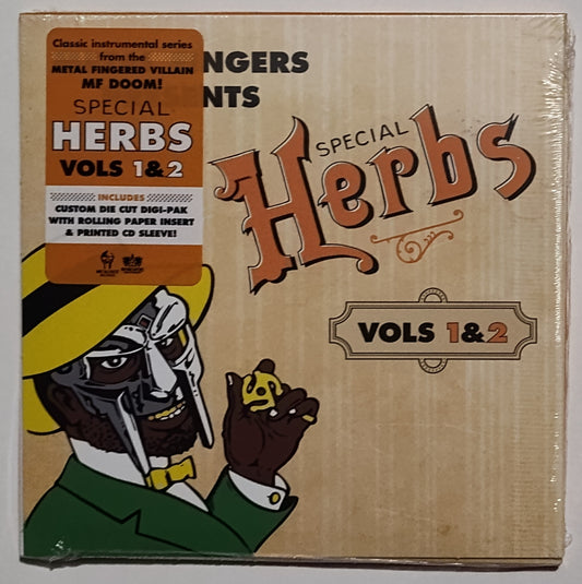 MF DOOM - "Metal Fingers Presents: Special Herbs Vols 1 & 2" - INDIE COMPACT DISC M/M (Sealed)