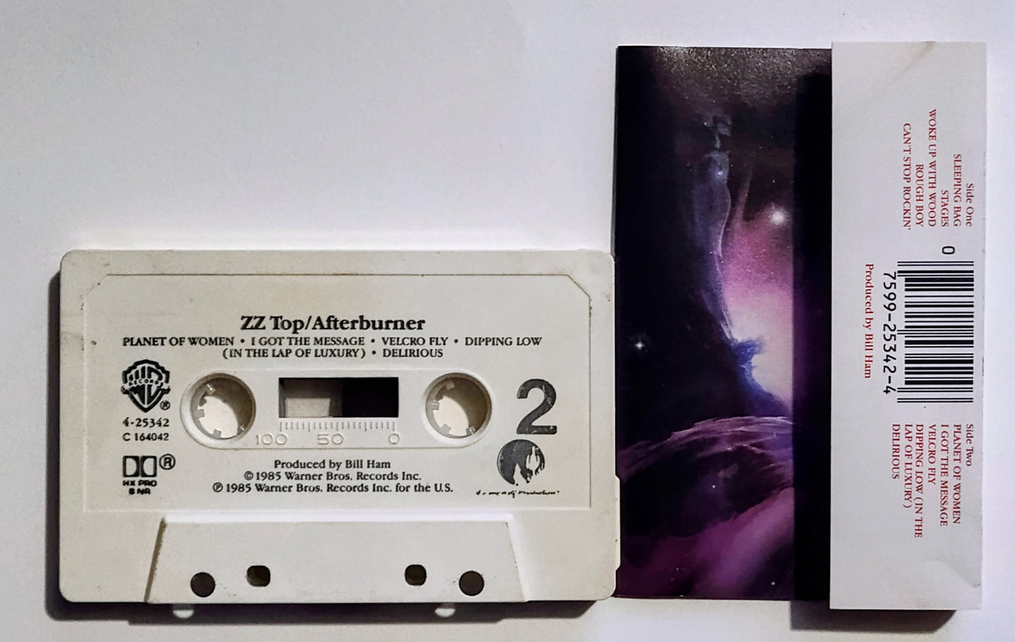 ZZ TOP - "Afterburner" - CASSETTE TAPE (DOLBY HX PRO B NR) VG/VG