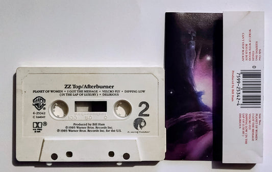 ZZ TOP - "Afterburner" - CASSETTE TAPE (DOLBY HX PRO B NR) VG/VG