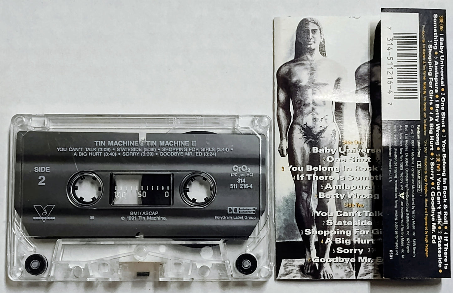 Tin Machine - “Tin Machine II” - CASSETTE TAPE VG+/VG+