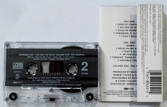 Genesis - ‘Live - The Way We Walk Volume One: The Shorts” - CASSETTE TAPE VG+/VG+