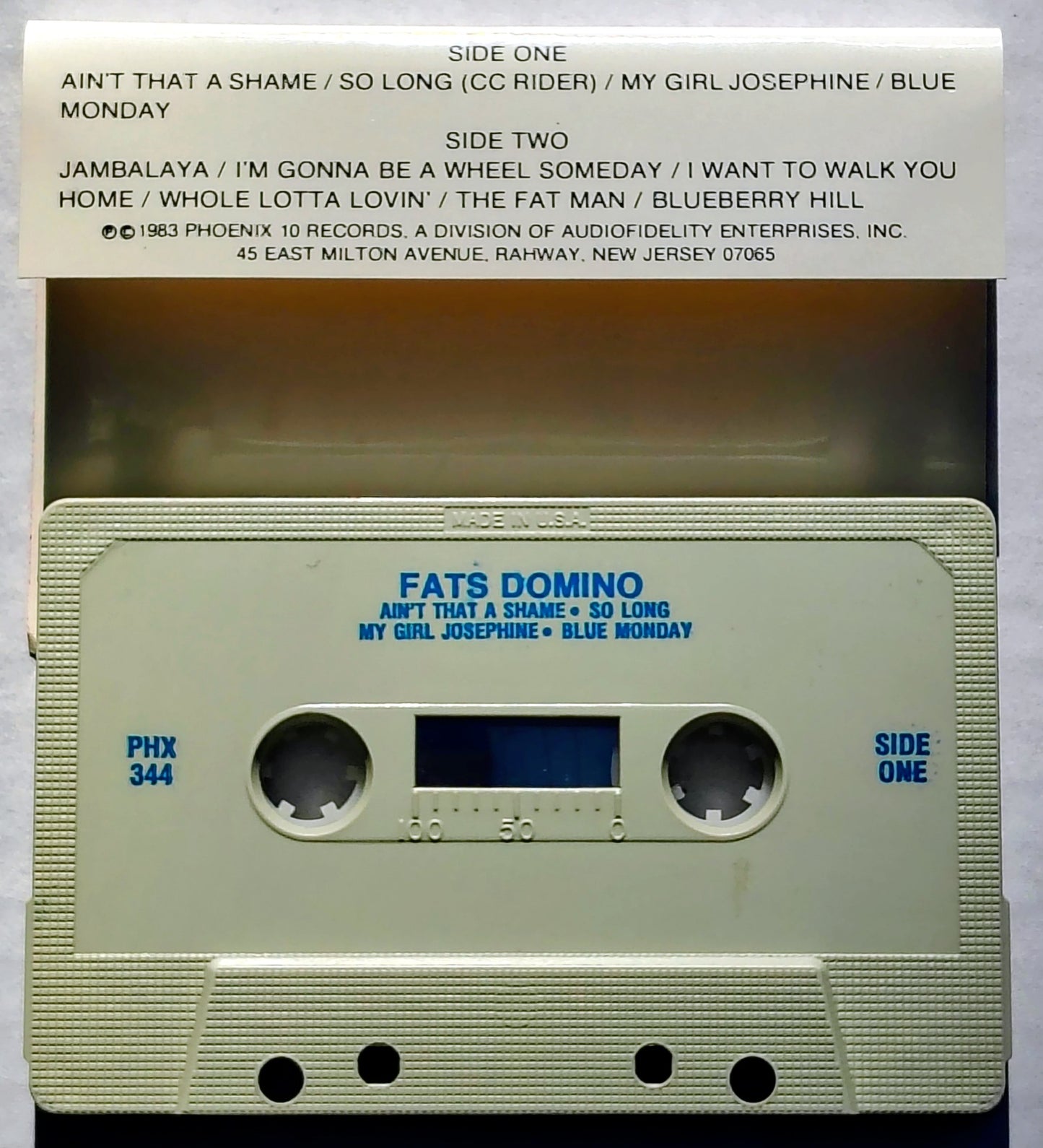 Fats Domino - "Fats Domino" CASSETTE TAPE VG/VG