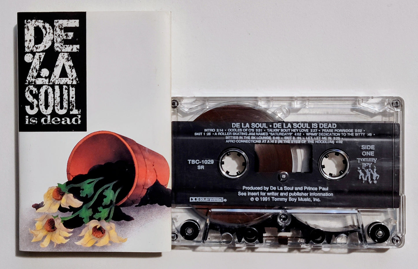 De La Soul - "De La Soul Is Dead" - CASSETTE TAPE VG+/VG (Scratchy shell)