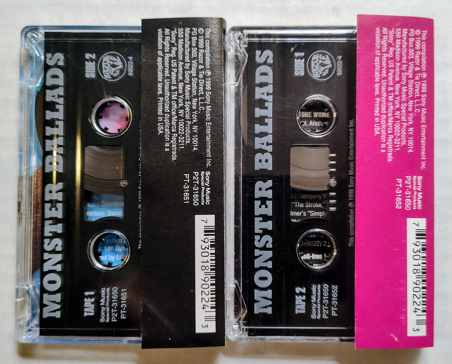Various Artists - “Monster Ballads Compilation” - CASSETTE TAPE (2x) VG+/VG+
