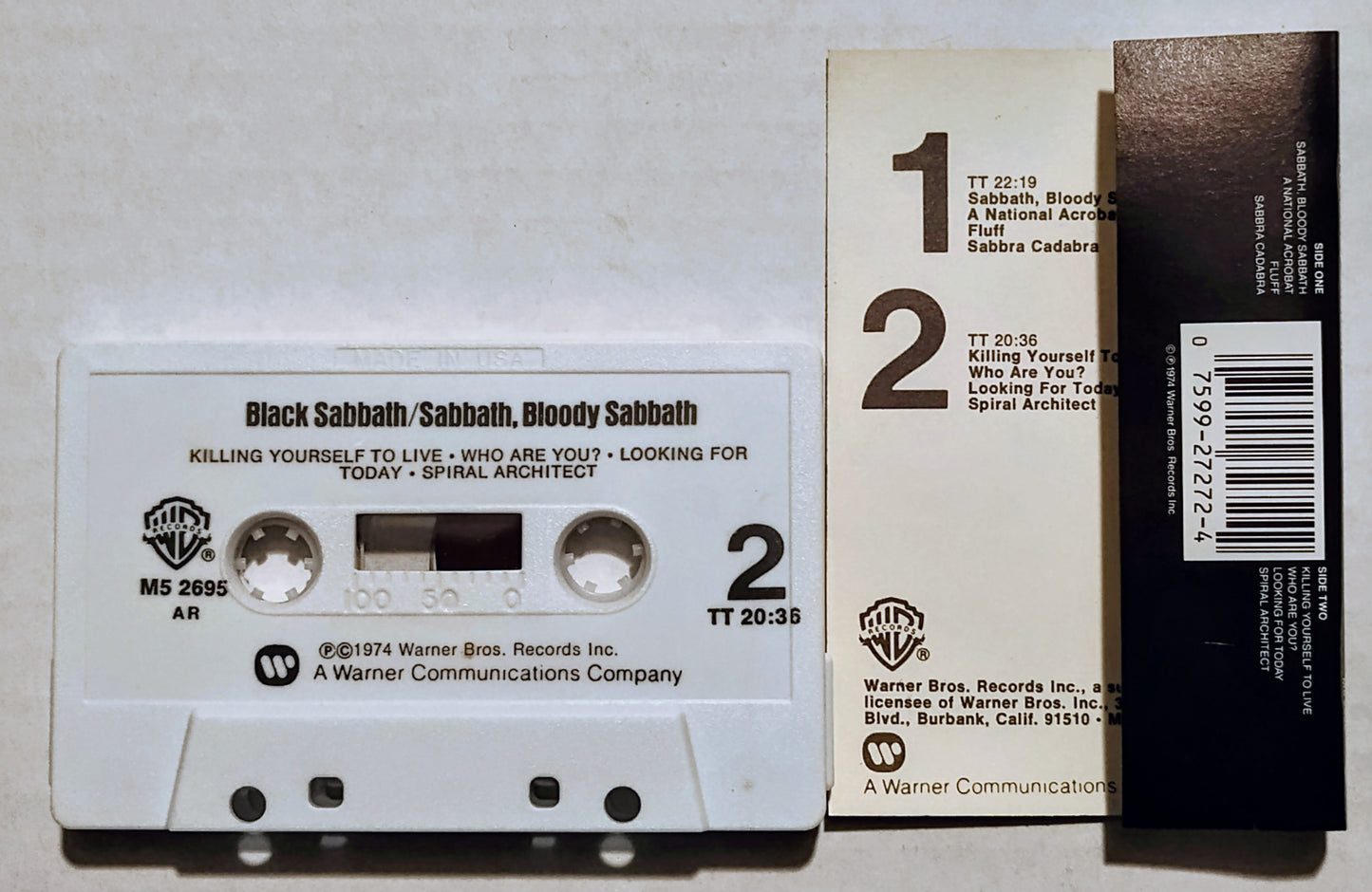 Black Sabbath - “Sabbath Bloody Sabbath” - CASSETTE TAPE (AR) VG+/VG+