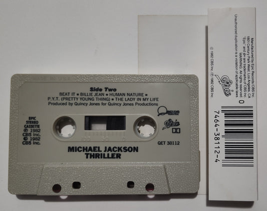 Michael Jackson - "Thriller" - CASSETTE TAPE (DOLBY) VG+/VG+