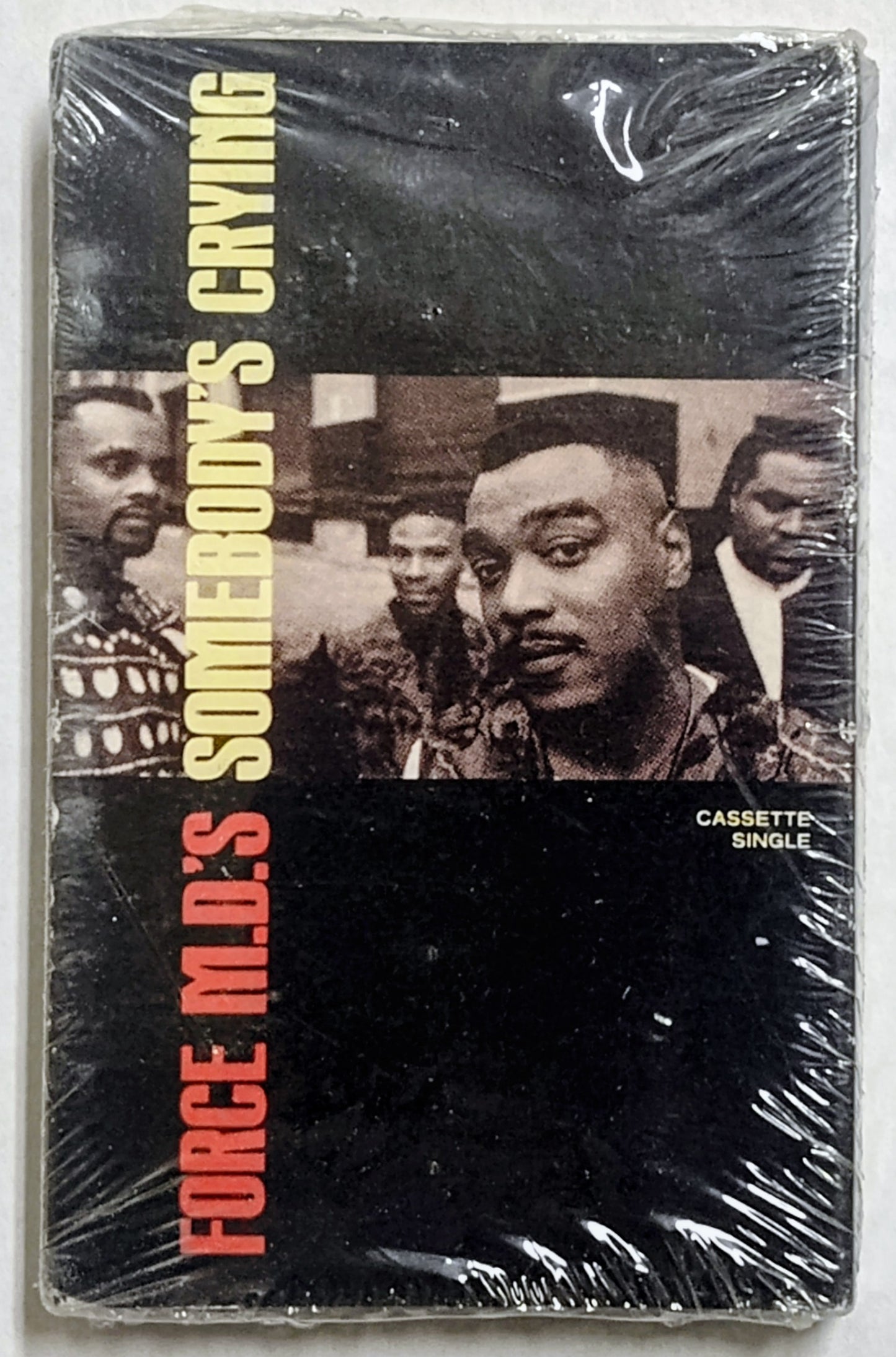 Force M.D.’s - “Somebody’s Crying” - CASSETTE TAPE (Single) VG+/M (Sealed)