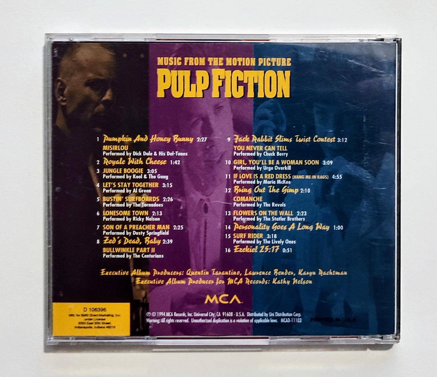 Various Artists - "Pulp Fiction Soundtrack" - COMPACT DISC VG+/VG+