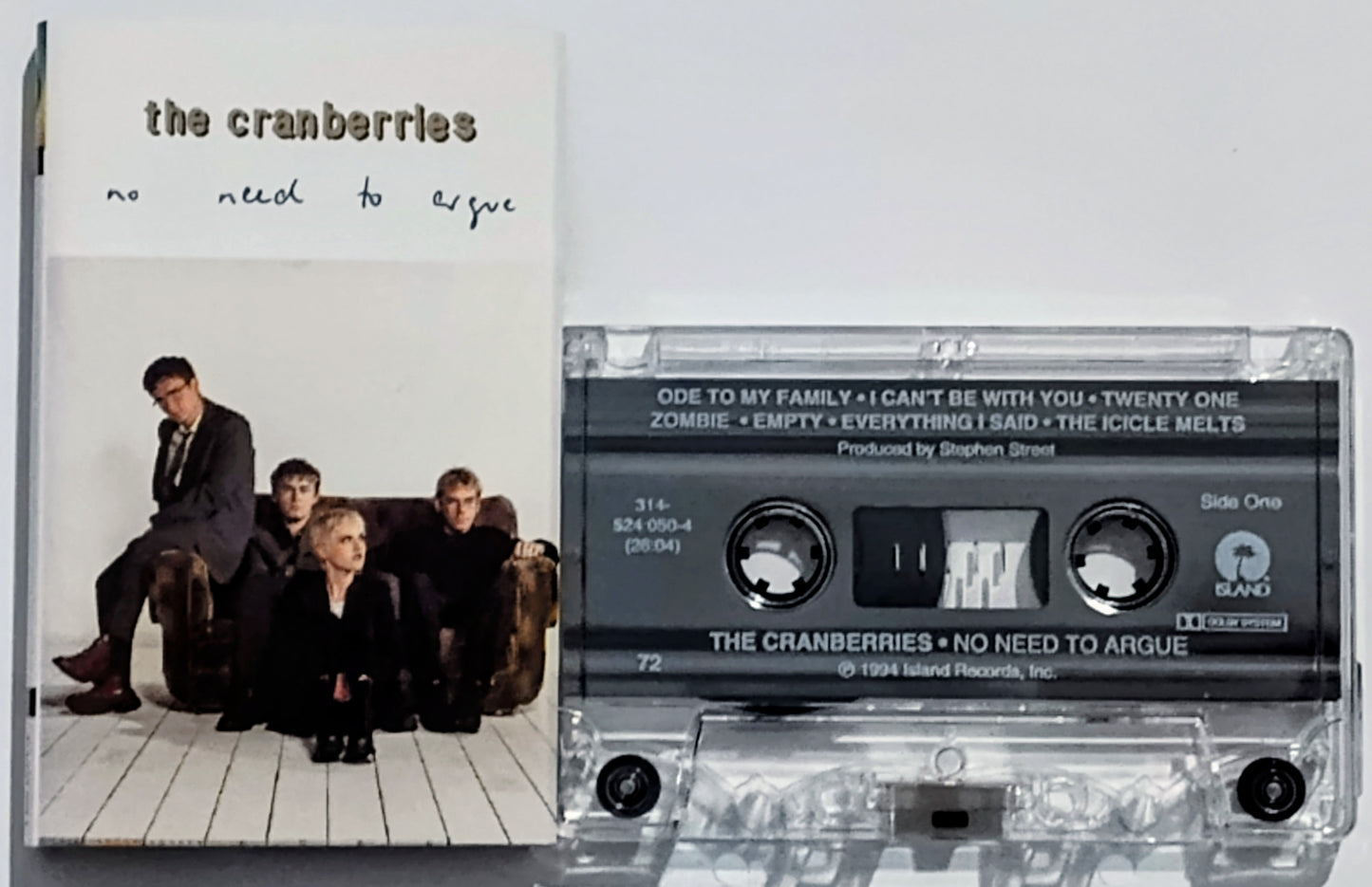 Cranberries, The - “No Need To Argue” - CASSETTE TAPE VG+/VG+