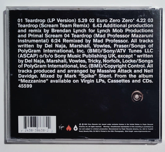 Massive Attack - "Tear Drop" - COMPACT DISC VG+/VG+