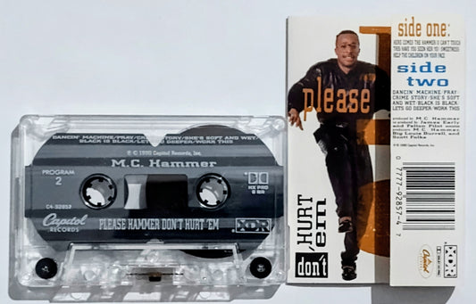 M.C. Hammer - "Please Hammer Don't Hurt 'Em" - CASSETTE TAPE VG+/VG+