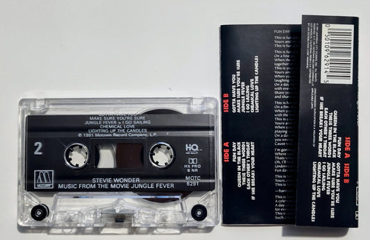 Stevie Wonder - "Jungle Fever Soundtrack" - CASSETTE TAPE (DOLBY HX PRO B NR) VG+/VG+
