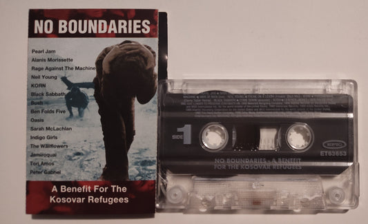 Various Artists - "No Boundaries" Benefit Compilation - CASSETTE TAPE VG/VG+
