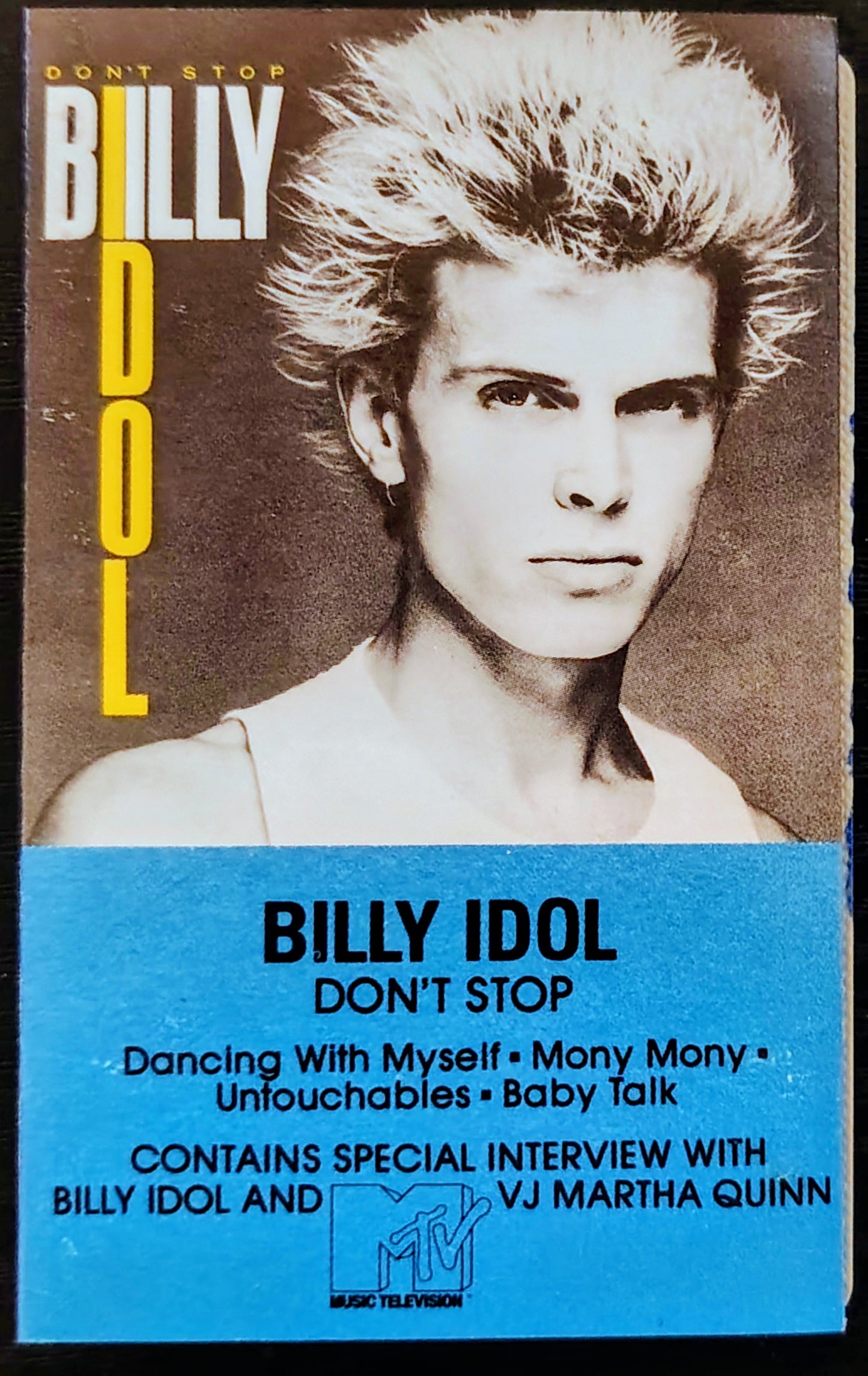Billy Idol - “Don't Stop” - CASSETTE TAPE VG/VG