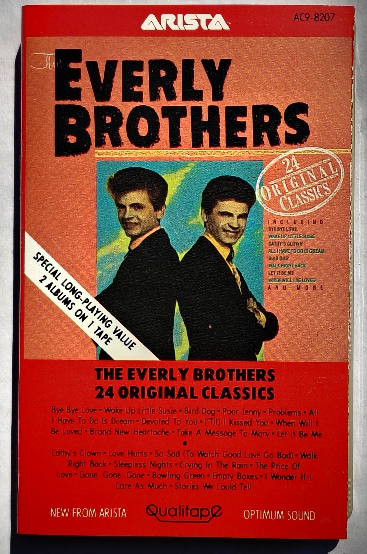 Everly Brothers - "24 Original Classics" CASSETTE TAPE VG/VG+