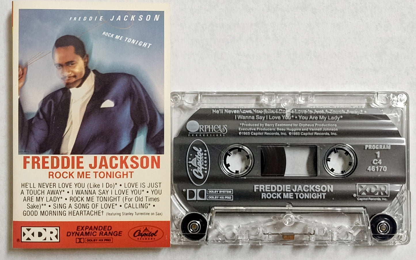 Freddie Jackson - “Rock Me Tonight” - CASSETTE TAPE VG+/VG+