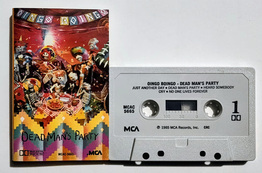 Oingo Boingo - "Dead Man's Party" - CASSETTE TAPE (Matte shell) VG+/VG+