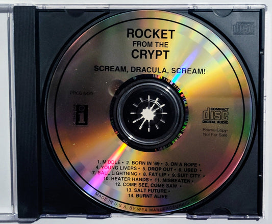 Rocket From The Crypt - "Scream, Dracula, Scream!" - COMPACT DISC (Promo) VG+/VG+