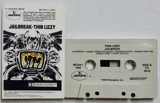 Thin Lizzy - “Jailbreak” - CASSETTE TAPE VG+/VG+