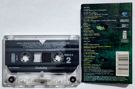 Various Artists - “Godzilla Soundtrack” - CASSETTE TAPE (Indonesia) VG/VG+