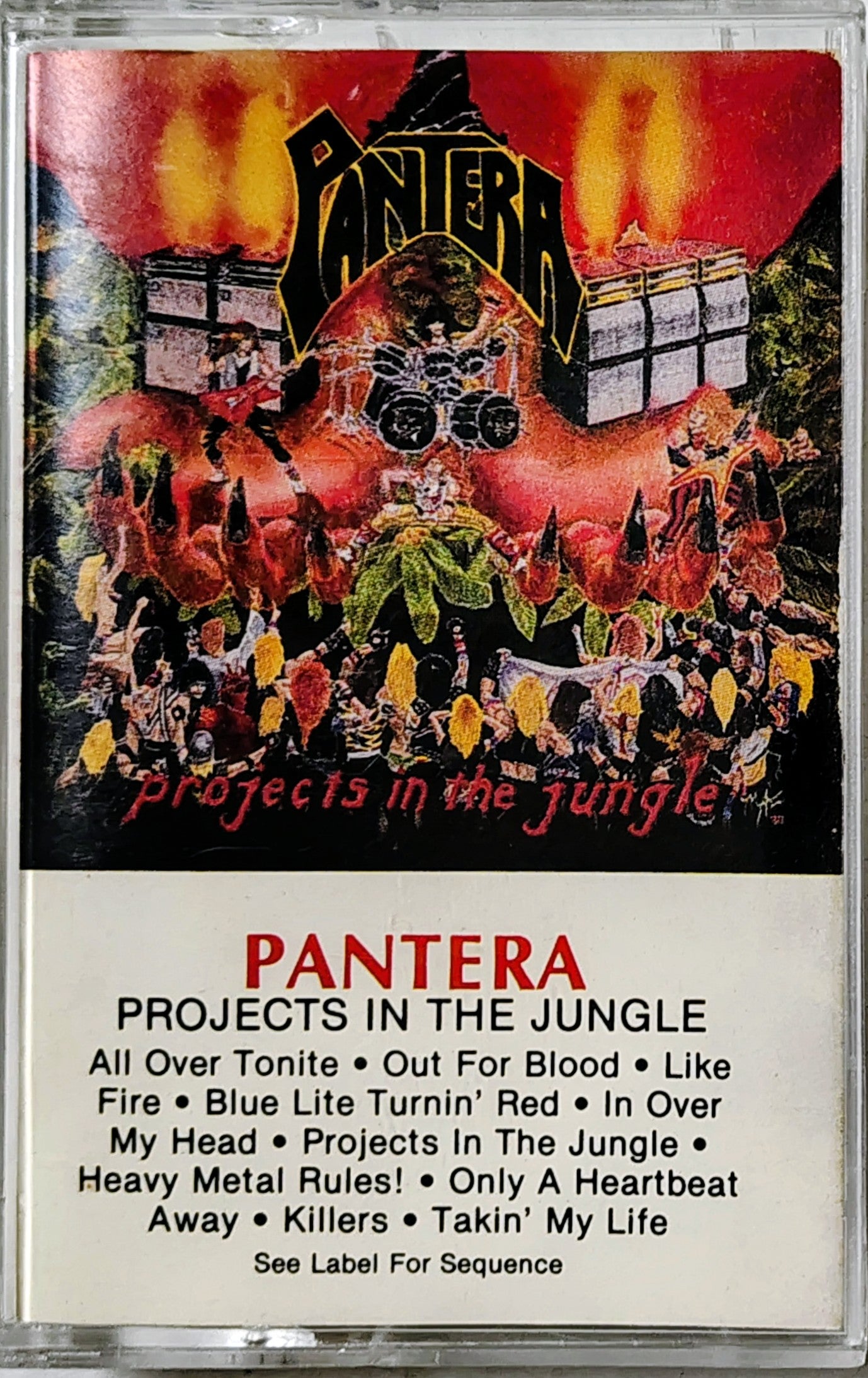 Pantera - "Projects in the Jungle" - CASSETTE TAPE VG/G+ [Consignment]