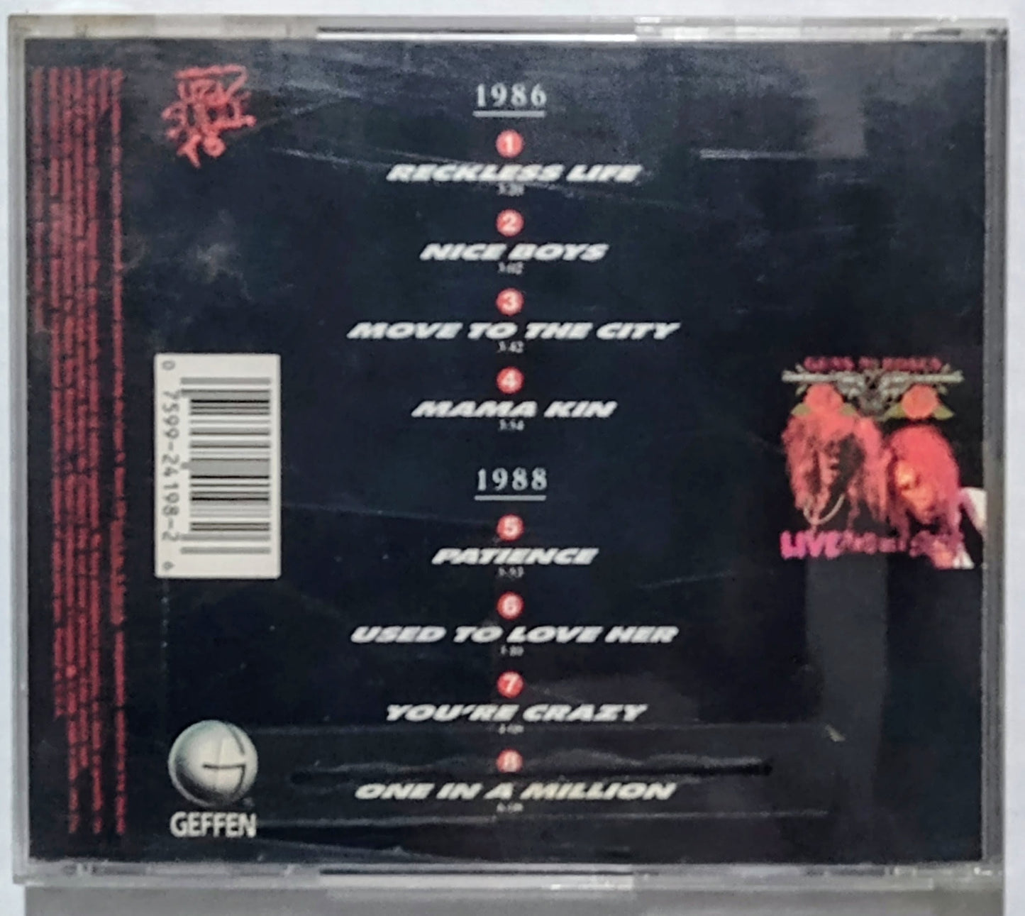 Guns N’ Roses - GN’R Lies” - COMPACT DISC VG/VG