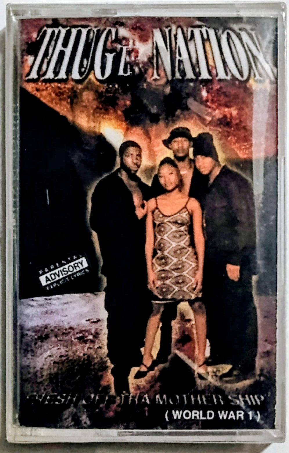 Thugz Nation - "Fresh Off Tha Mothership (World War I)" - CASSETTE TAPE  NM/M (Crack in cover and spine of case)