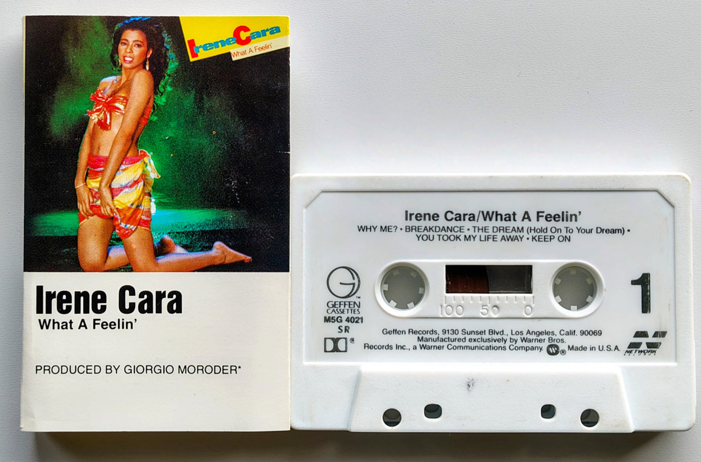 Irene Cara - “What A Feeling” - CASSETTE TAPE VG/VG *⭐*