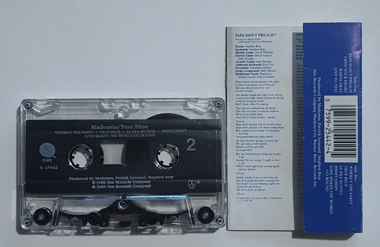 Madonna - "True Blue" - CASSETTE TAPE (DOLBY HX PRO B NR) VG+/VG+