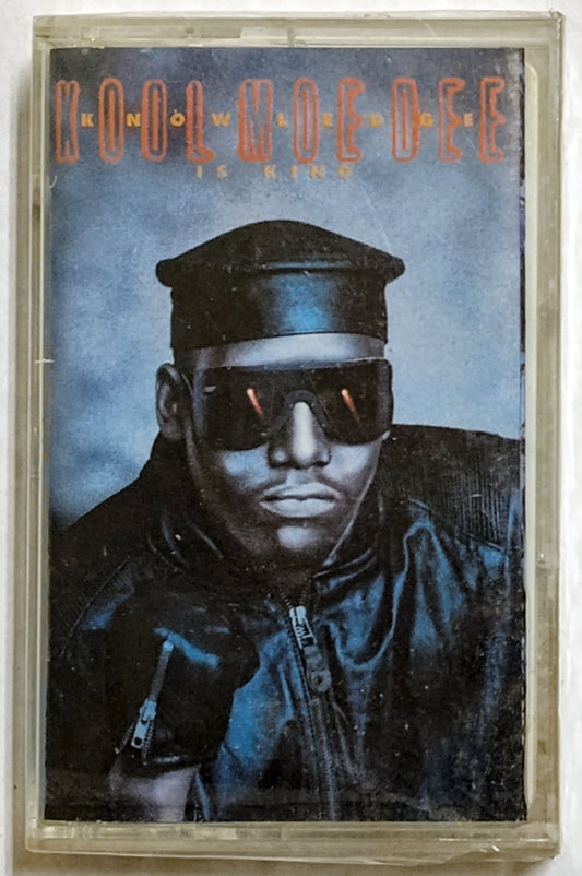 Kool Moe Dee - "Knowledge Is King" - CASSETTE TAPE VG/M (Sealed; Drill hole thru spine)