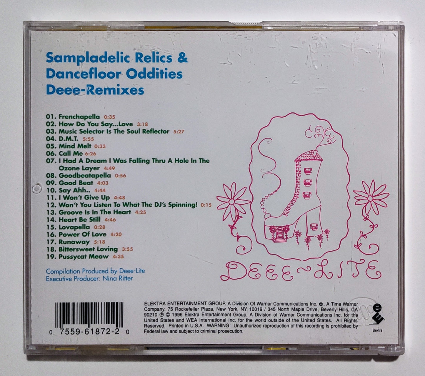 Deee-Lite - "Sampladelic Relics And Dancefloor Oddities" - COMPACT DISC VG+/NM