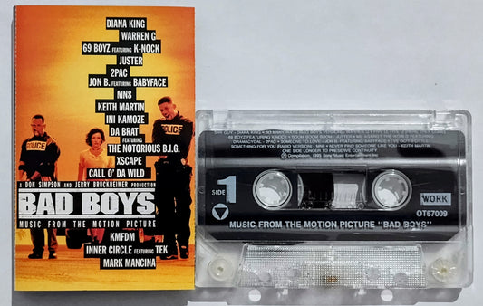 Various Artists - “Bad Boys Soundtrack” - CASSETTE TAPE VG+/VG+