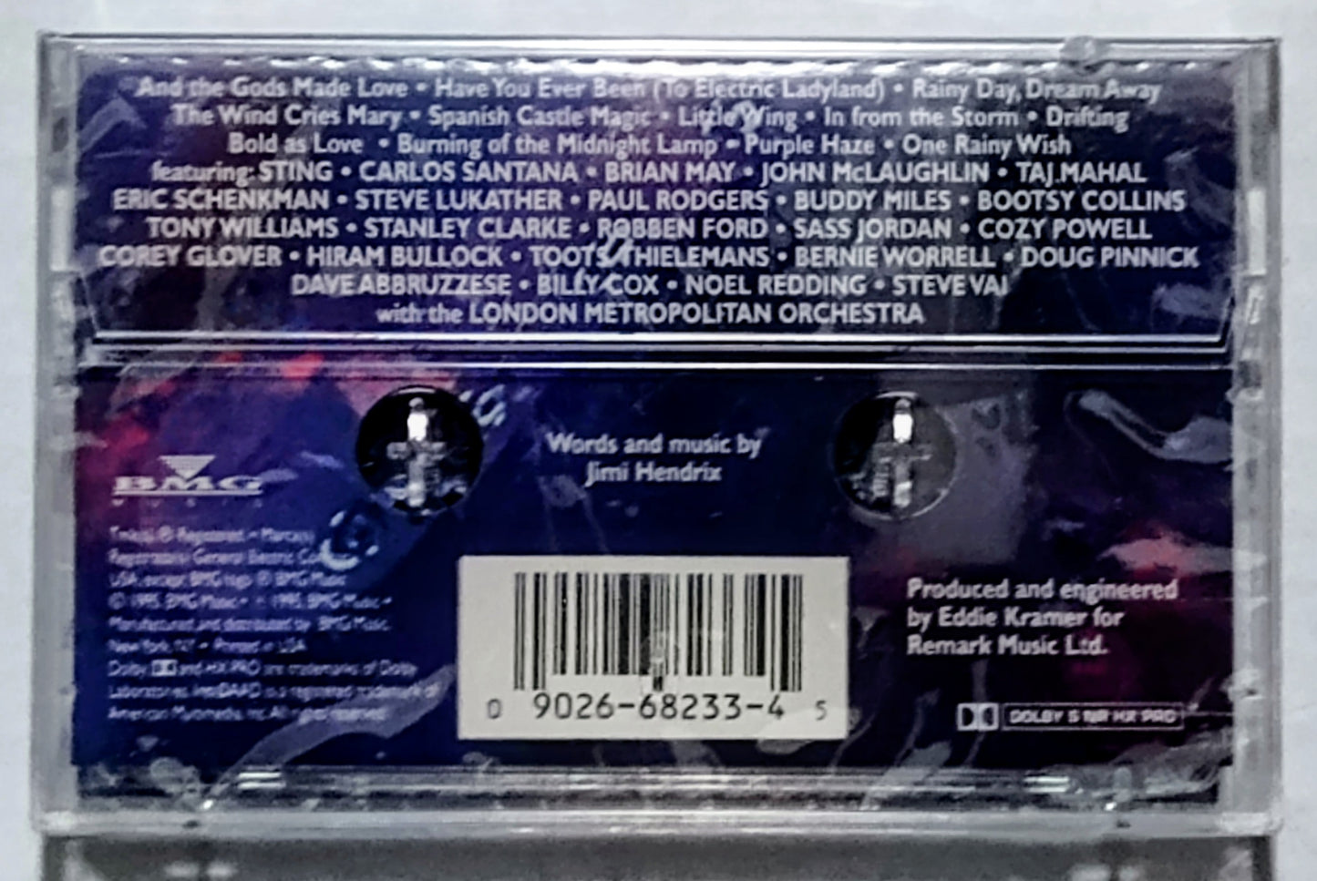 Various Artists - “In From The Storm: The Music Of Jimi Hendrix (Tribute)” - CASSETTE TAPE NM/M (Sealed; tiny crack/tear in cellophane)