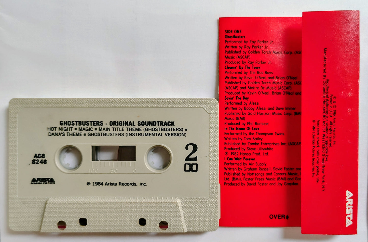 Various Artists - “Ghostbusters Soundtrack” - CASSETTE TAPE VG+/VG+