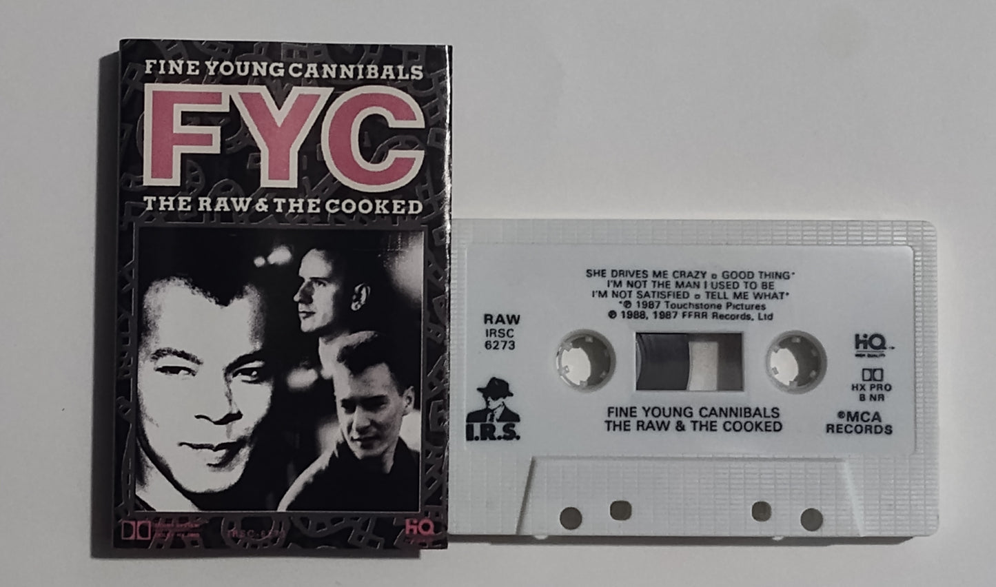 Fine Young Cannibals - "The Raw And The Cooked" - CASSETTE TAPE VG+/VG+