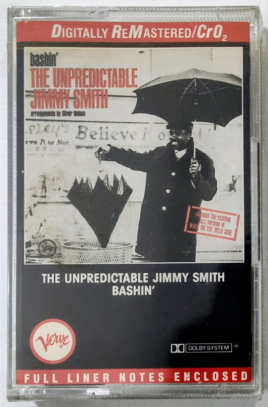 Unpredictable Jimmy Smith, The - “Bashin’” - CASSETTE TAPE NM/M (Sealed; torn cellophane)