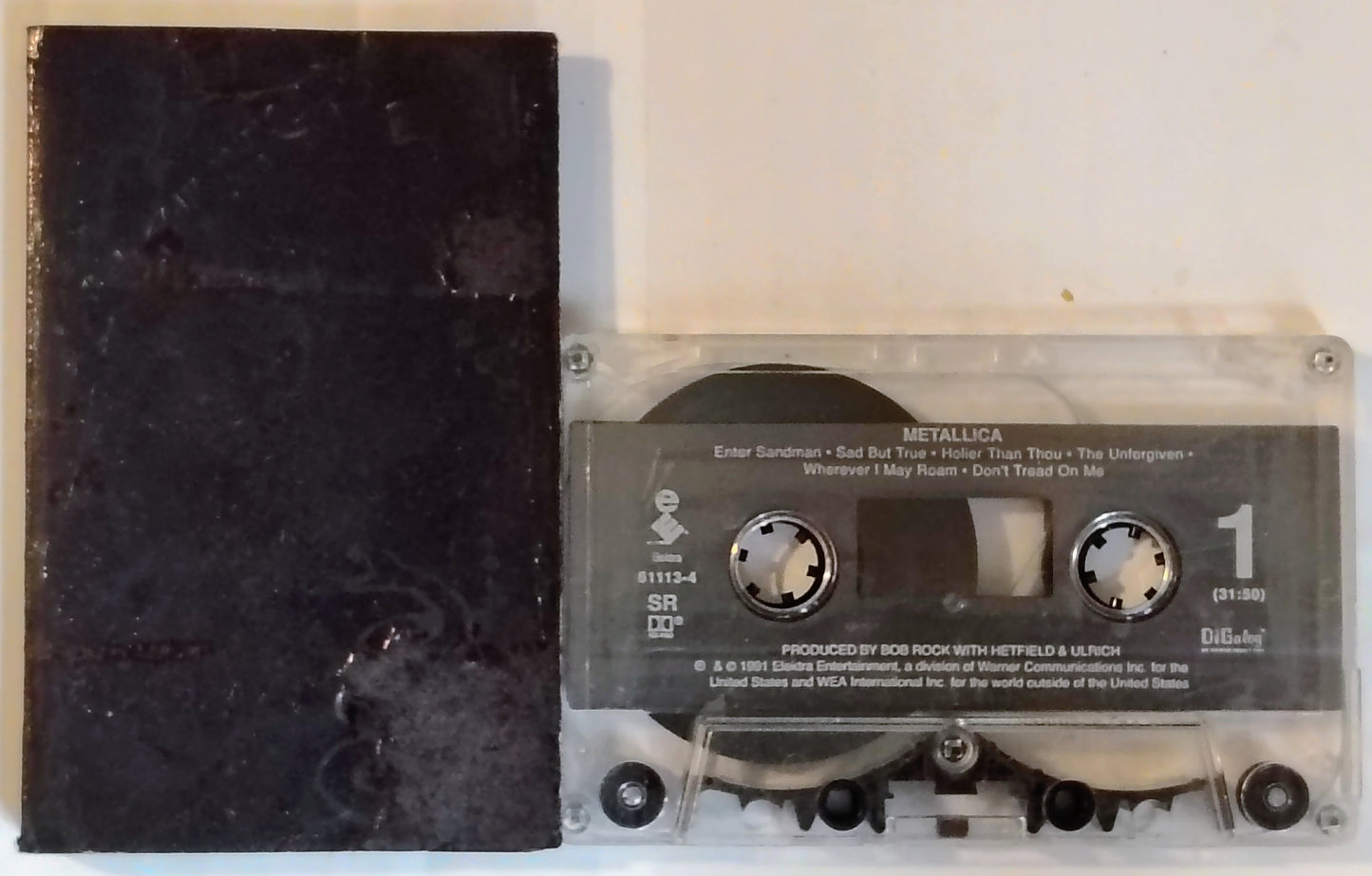 Metallica - "Metallica ('The Black Album')" - CASSETTE TAPE Fair*/VG