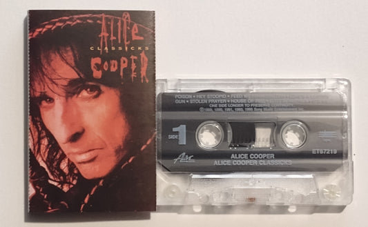 Alice Cooper - "Classicks" - CASSETTE TAPE VG/VG+