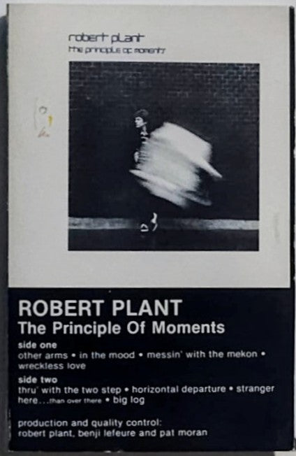 Robert Plant - "The Principle Of Moments" - CASSETTE TAPE (SR; DOLBY) VG+/VG+